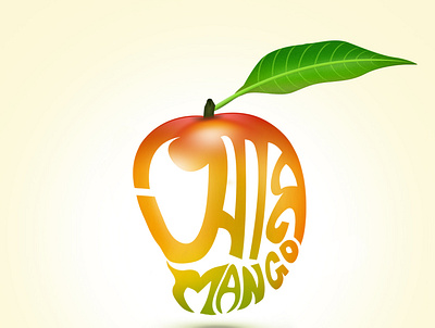 Mango Typography Design typogaphy typography art typography design typography poster