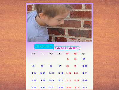 Calender 2021 design