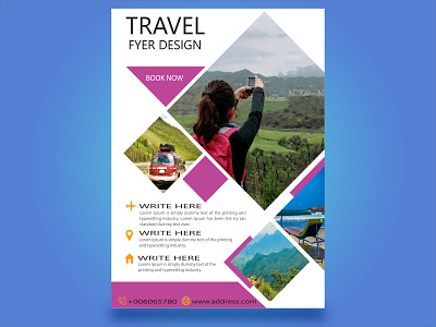 Travel flyer design