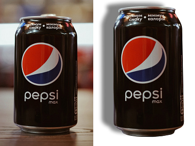 Pepsi  image background removal and natural shadow
