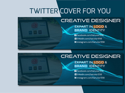 twitter cover image creative design graphic design professional twitter twitter cover twitter cover design