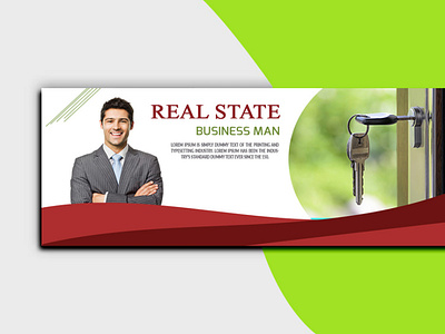 Real state facebook cover design