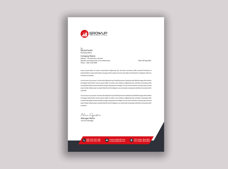 letterhead design