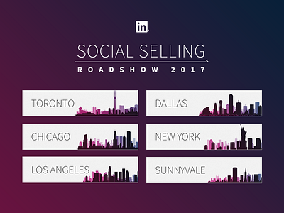 LSS Roadshow 2017 city gradient illustration roadshow