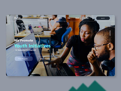 Youths Agency - We Promote Our Youths branding minimal ui web youth group youthful