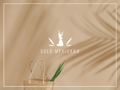Solo Mexicano branding logo mexican rabbit