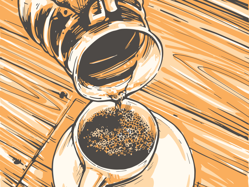 Coffee Pour caffeine illustration coffee