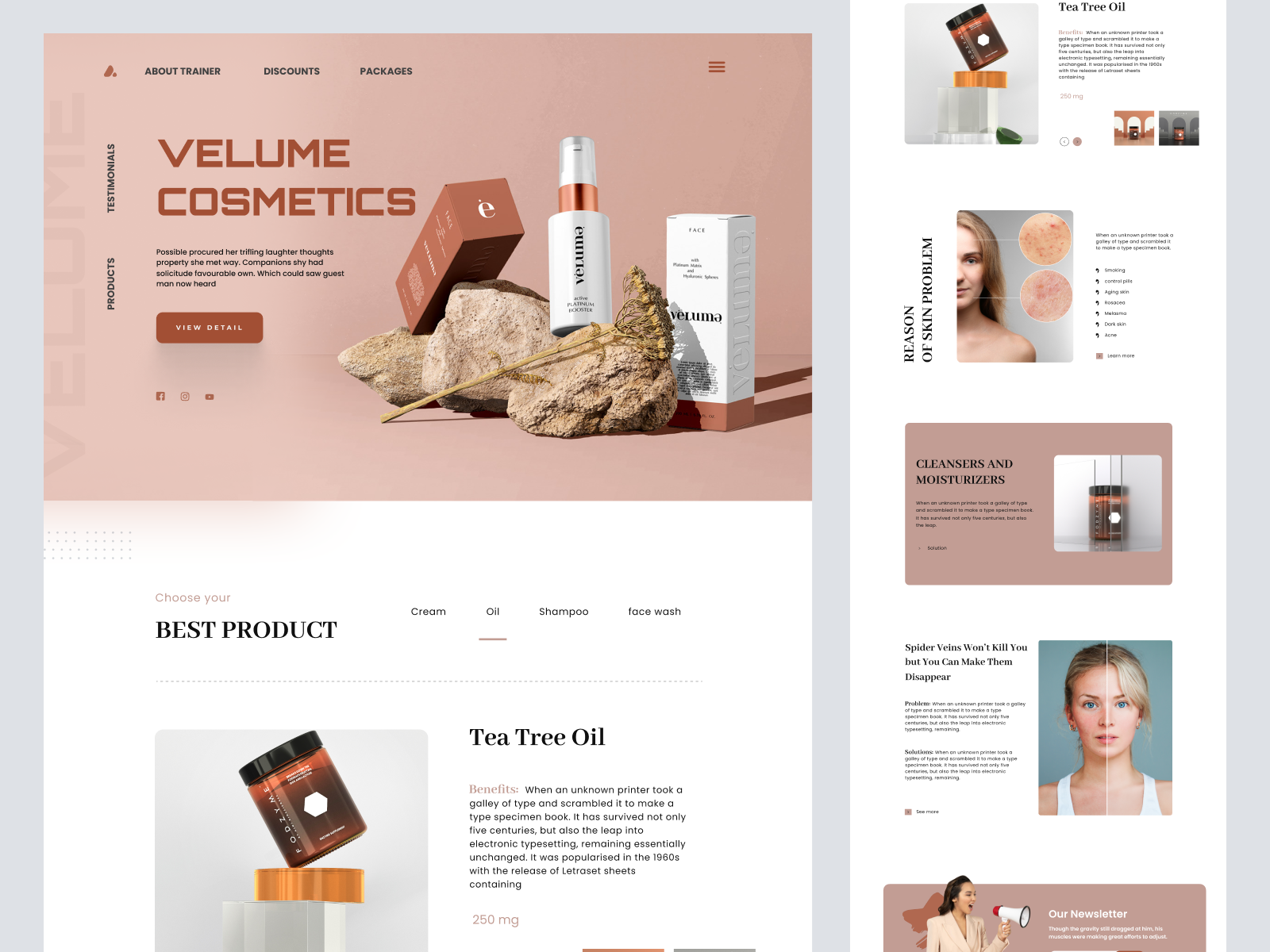 Product landing page design by Fatimah on Dribbble