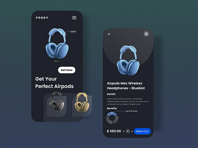 Poddy App - Mobile App UI Design