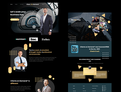 Client On Demand Landing Page client landingpages ui uiclient uidesign uidesigner uiux webdesign