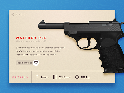 Walther P38 gun illustration metal p38 walther weapon