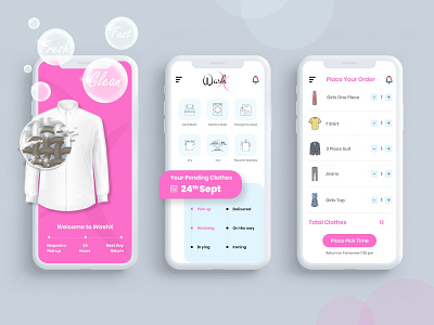 Wash- Dry Cleaning App