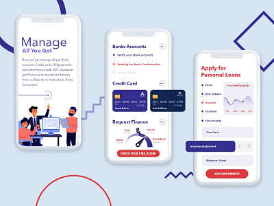 Finance App app banking bankingapp creditcard finance finance app interface ios mobile app mobileappdesign mobileapps ux ui designer