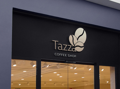 Tazza Coffee Shop branding design goldlogo graphicdesign logodesign minimal vector