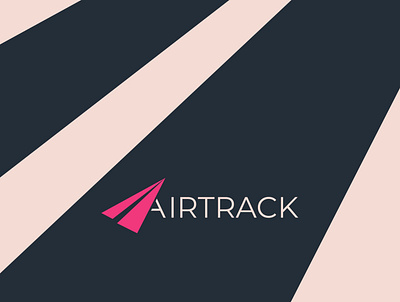 Airline logo-Airtrack branding dailylogochallenge design flat graphicdesign illustration logo logodesign minimal vector