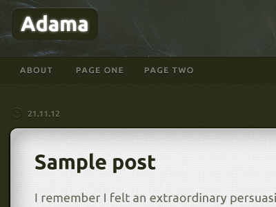 Adama dark themes ui wordpress