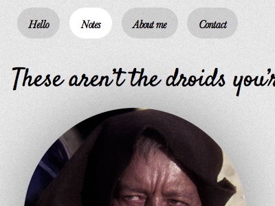 These aren't the droids you're looking for 404 design star wars web