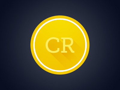 Credits Badge badge circle credits freelancer shiny yellow