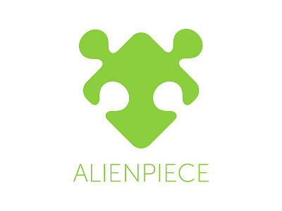 alienpiece game green icon puzzle