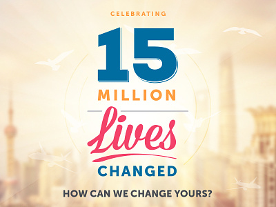 15 million lives freelancer landing page sunrise
