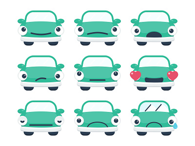 Once more, with feeling ! app car emotions green sketch taxi