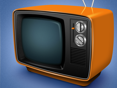 Old television set daniel grönlund illustration retro tv