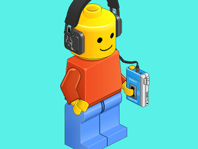 Isometric Lego Dude