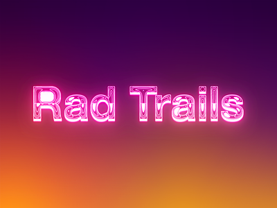 Rad Trails – Topographical typography design game game design ios lettering logo logo design topography typography