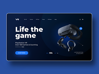 Website design for VR