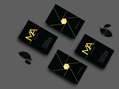 Business cards in a minimalist style for the automotive business