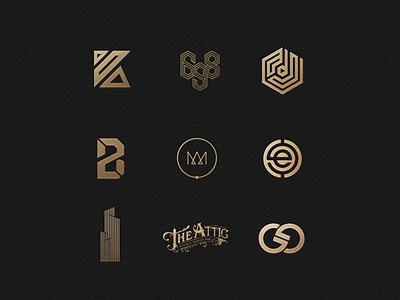 Logofolio Gold Edition 2019-2020 art branding design flat icon illustration logo minimal type typography