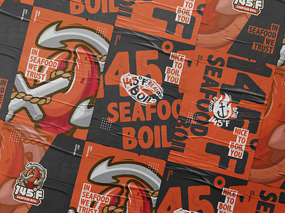 145 ℉ Seafood Boil | Branding