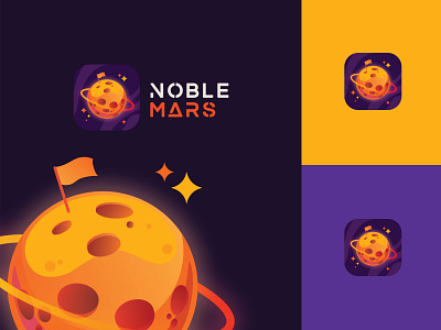Noble Mars | Logo Design art branding design icon illustration logo typography ui ux vector