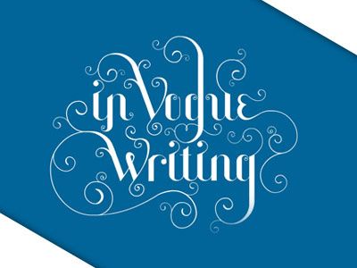 In Vogue Writing design logo pilot4ik