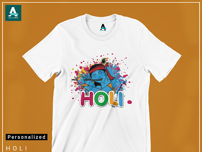 Holi Printed T-Shirt branding creative customized customizedcap design design your own t shirt designyourown illustration logo printed t shirt