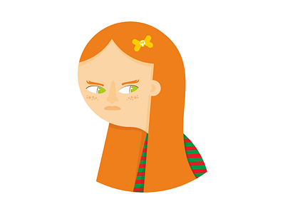Deborah character characterdesign chick design draw drawing girl hipster ilustration mean portrait vector