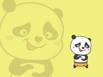 Panda - Po cartoon illustrations