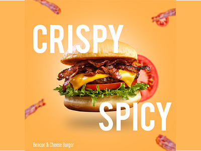 Burger Ads branding design foodie manipulation photoshop product design social media design