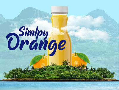 Orange Juice Social Media Manipulation design food and drink juices manipulation photoshop product design social media design