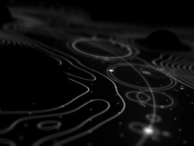 Topographic Space 3d ae after effects animation gif invite player motion graphics shapes space topo map