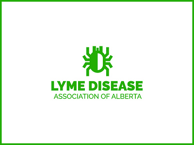 Logo design for Lyme Disease Association of Alberta alberta branding bug icon logo non profit npo tick