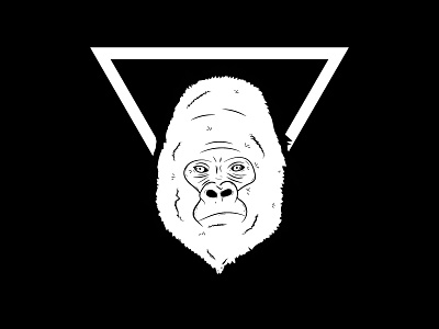 Gorilla animal drawing gorilla icon illustration mark sketch