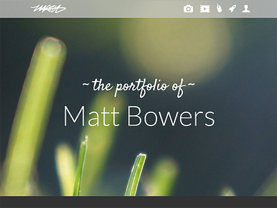 It's Live bowers design done icon icons live matt portfolio title type typography web website