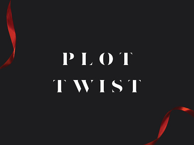 Plot Twist brand branding clean dribbble december event design identity logo simple ted tedx