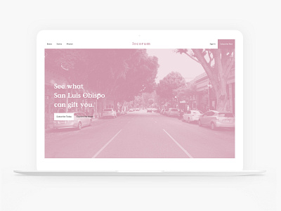 Locorum website clean dribbble december local business simple web design website