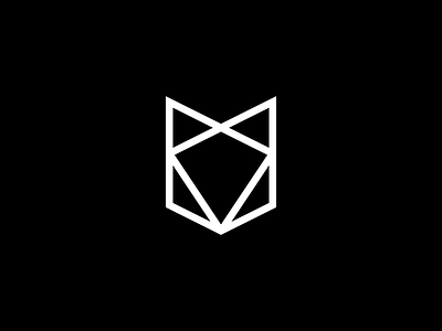 Whitefox logo brand branding clean dribbble december geometric idenity logo minimal simple vector