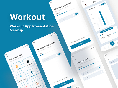 Workout app design mobile ui ux