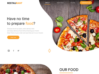 Food website app design mobile ui ux