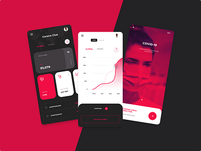 Corona Clue app corona design inspiration mobile ui ux