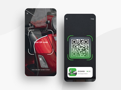 Rent an eScooter - Ride Unlock adobexd app app design bike booking app design escooter interface launch location micromobility mobile qr qrcode scan scanning ui design uiux